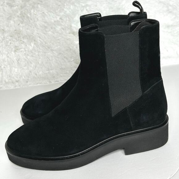 STUART WEITZMAN Henley Suede Bootie Chelsea Black Size 7 NEW - Picture 4 of 10